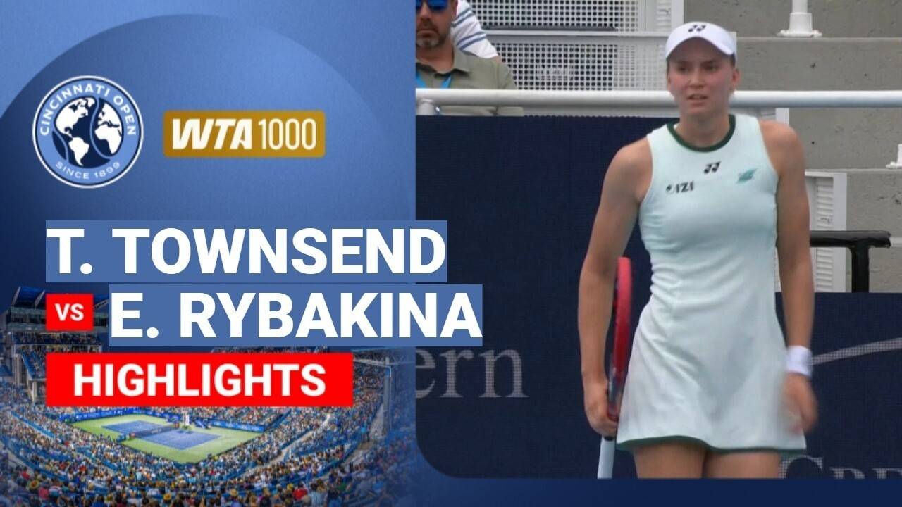 Taylor Townsend vs Elena Rybakina - Women's Singles Round of 64 | WTA 1000: Cincinnati Open 2026