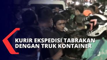 Seorang Kurir Ekspedisi Tewas Usai Tertabrak Truk Kontainer di Tanjung Duren