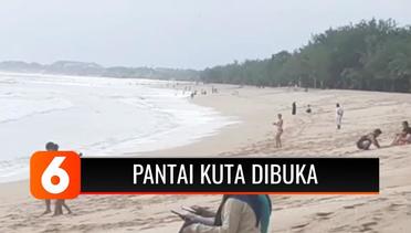 Tiga Bulan Tutup karena Pandemi, Pantai Kuta Bali Kini Mulai Ramai