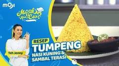 Resep TUMPENG: NASI KUNING DAN TERASI mudah dibuat dan enak rasanya | MASAK APA CEU? - Moji