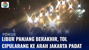 Berakhirnya Libur Panjang, Ruas Tol Cipularang ke Arah Jakarta Terpantau Padat | Fokus