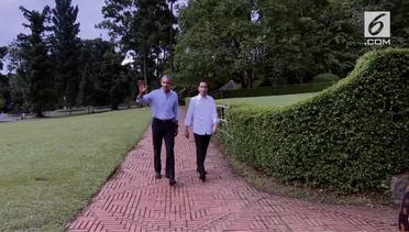 Obama Disambut Presiden Jokowi di Istana Bogor