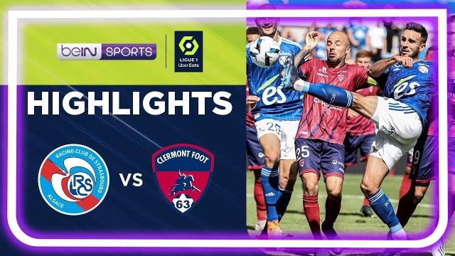 RC STRASBOURG ALSACE - CLERMONT FOOT 63 (0-0) / Highlights (RCSA - CF63)  2023/2024