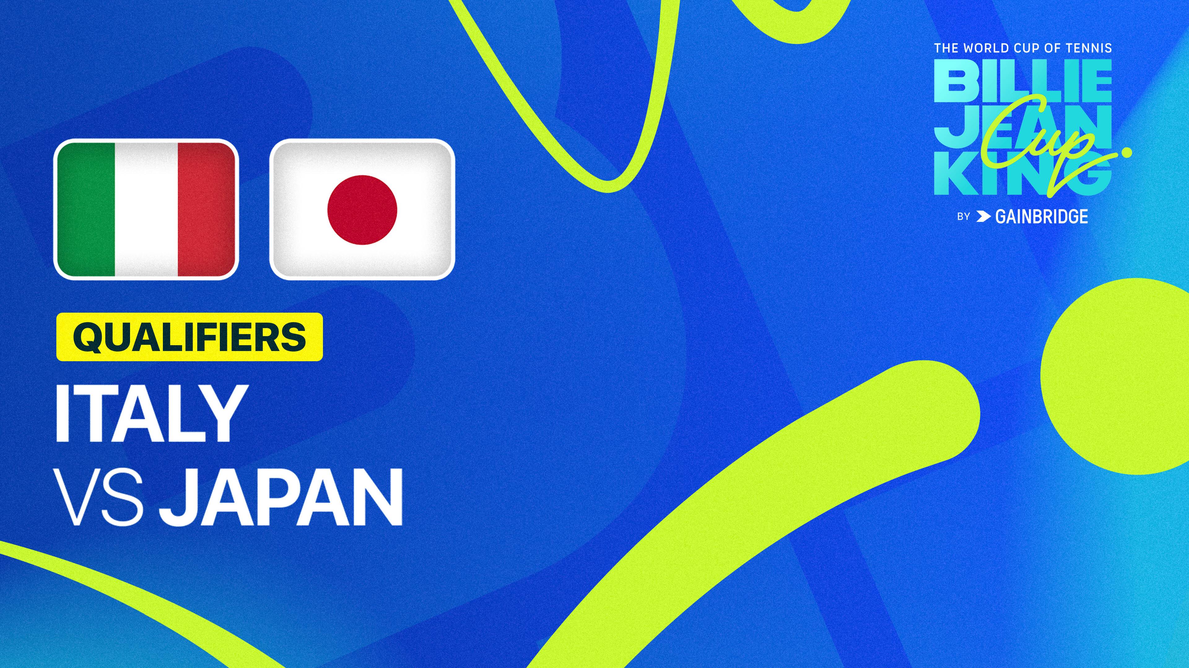 Italy vs Japan - Billie Jean King Cup Qualifiers