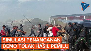Apel Pasukan Pengamanan Pemilu 2024, TNI Gelar Simulasi Penanganan Demo