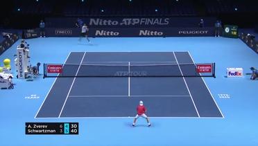 Match Highlight | Alexander Zverev 2 vs 1 Diego Schwartzman | Nitto ATP Finals 2020
