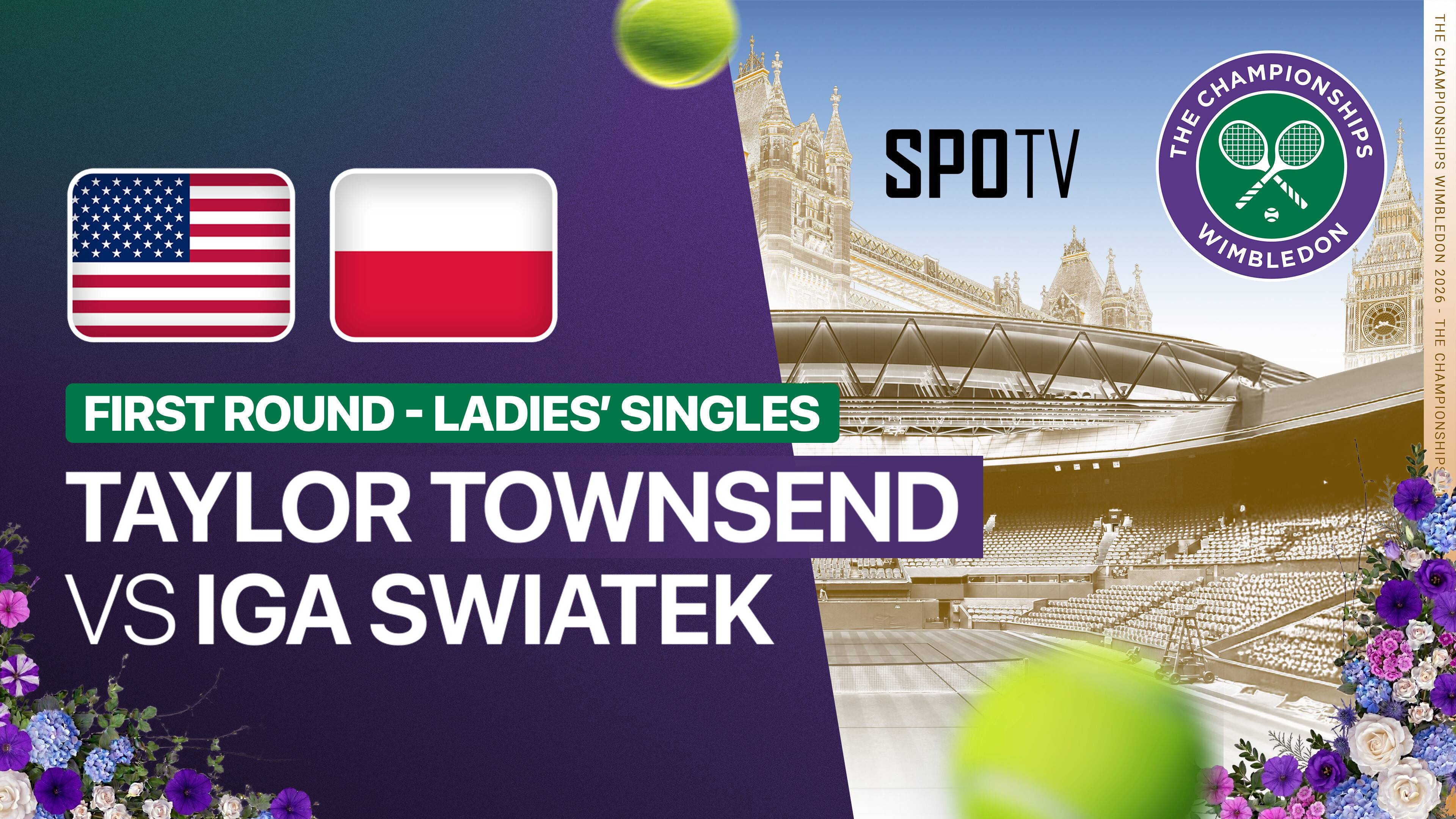 Taylor Townsend vs Iga Swiatek - Ladies' Singles First Round | Wimbledon 2026
