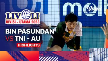 Putra: BIN Pasundan vs TNI-AU - Highlights | Livoli Divisi Utama 2023