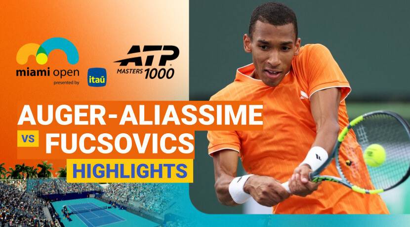 Felix Auger-Aliassime vs Marton Fucsovics - Round 2 (Court 1) | ATP 1000: Miami Open presented by Itau 2026