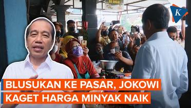 Berkunjung ke Pasar Malangjiwan Bareng Ganjar, Jokowi Kaget Harga Minyak Naik