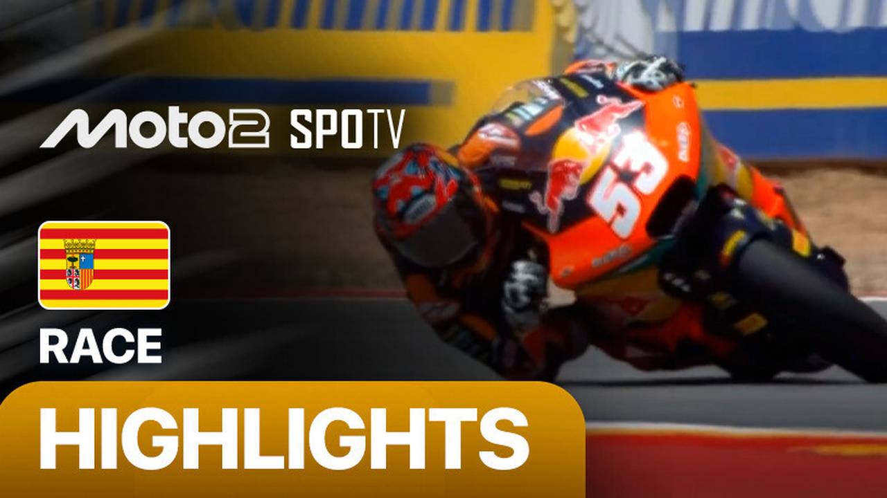 Moto2 Race: MotoGP 2025 Round 8 - GoPro Grand Prix of Aragon ...