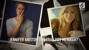 Pernikahan Jennifer Aniston dan Brad Pitt Bergaya Negeri Dongeng?