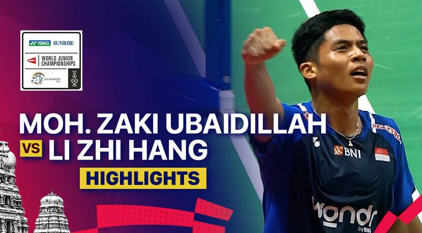 Moh. Zaki Ubaidillah (INA) vs Li Zhi Hang (CHN) - Men's Singles Semifinal | YONEX SUNRISE BWF World Junior Championships 2025