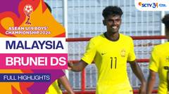 Malaysia vs Brunei DS - Full Highlights | Asean Boys Championship U19 2024