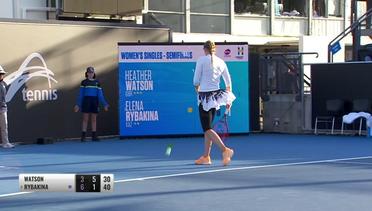 Match Highlight | Elena Rybakina 2 vs 1 Heather Watson | WTA Hobart International 2020
