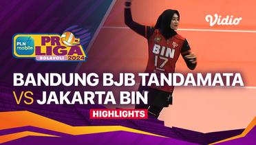 Putri: Bandung BJB Tandamata vs Jakarta BIN - Highlights | PLN Mobile Proliga 2024