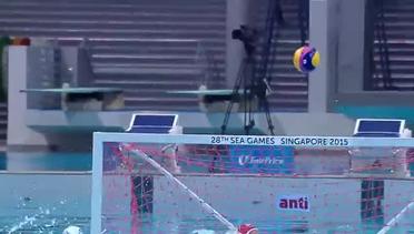 Waterpolo Women's Malaysia vs Indonesia | Half Time Highlights | 28th SEA Games Singapore 2015