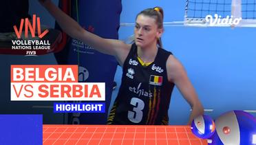 Highlights | Belgia vs Serbia | Women's Volleyball Nations League 2022