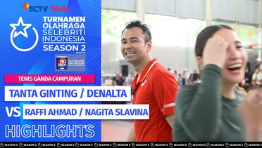Tanta Ginting / Denalta Eunike VS Raffi Ahmad / Nagita Slavina | Highlights Tenis Ganda Campuran | TOSI Season 2