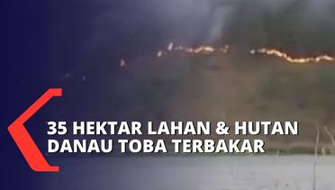 Lokasi Terjal Sulitkan Pemadaman Api di Hutan Danau Toba!