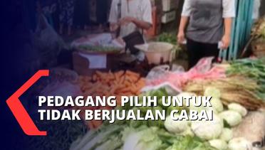 Harga Cabai Masih Naik Terus, Pedagang di Pasar Jamblang Tak Berani Jual Cabai Rawit di Lapaknya
