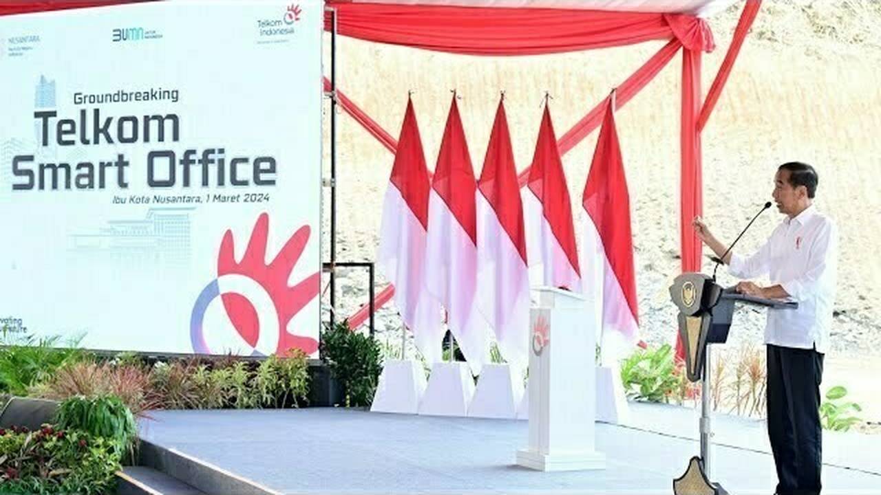 Sambutan Presiden Jokowi Saat Groundbreaking Gedung Telkom Smart Office