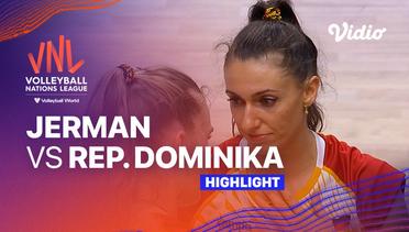 Match Highlights | Jerman vs Republik Dominika | Women's Volleyball Nations League 2023