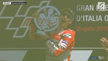 Juara MotoGP Italia, Rossi Naik Podium