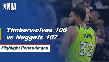 NBA I Cuplikan Pertandingan : Nuggets 107 vs Timberwolves 106
