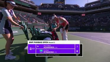 Match Highlights | Elena Rybakina vs Victoria Azarenka | WTA BNP Paribas Open 2022