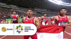 PECAH REKOR NASIONAL!! Tim Estafet 4X100 M Indonesia (Fadlin, Zohri, Eko Bayu) Sumbang Medali Perak