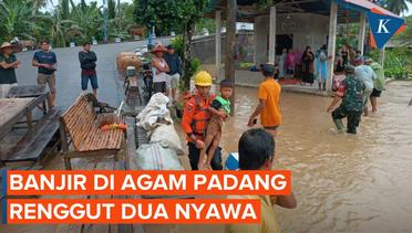 Banjir di Kota Padang Telan 2 Korban Jiwa