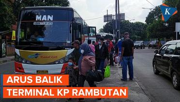 H 2 Lebaran 2022, Arus Balik Mulai Meningkat di Terminal Kampung Rambutan