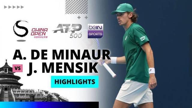 A. de Minaur vs J. Mensik - Highlight | ATP 500: China Open 2025