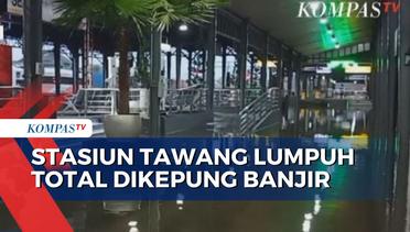 Imbas Banjir, Perjalanan Kereta Dari Stasiun Tawang Semarang Tujuan Surabaya Dialihkan