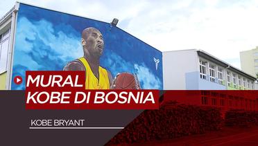Sebuah Mural Raksasa Legenda NBA, Kobe Bryant Dibuat di Bosnia