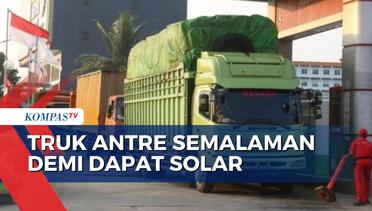 Sulit dapat Solar, Kendaraan Rela Antre Semalaman di SPBU Bengkulu