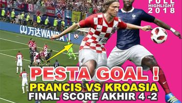 Prancis vs Kroasia Final  highlight 2018