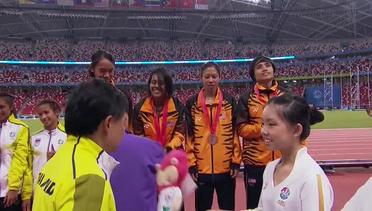 Athletics Women's 4x100m Relay Final Victory Ceremony (Day 7) | 28th SEA Games Singapore 2015