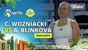 Caroline Wozniacki vs Anna Blinkova - Highlights | WTA San Diego Open 2024