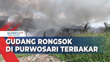 Gudang Rongsok di Purwosari Terbakar