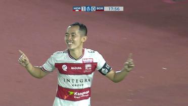 Gol! Slamet Nurcahyono di Pertandingan Madura United (2) vs Borneo FC (0) | BRI Liga 1 2021/2022