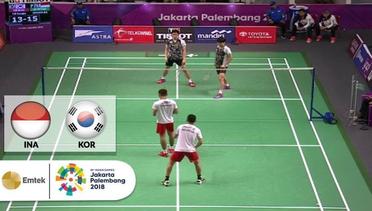 Indonesia vs Korea  - Badminton Ganda Putra | Asian Games 2018 - Full Match