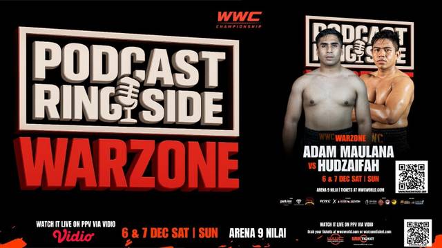 Ringside: Adam Maulana vs Hudzaifah  | Warzone World Championship 2025