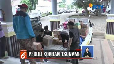 Sejumlah Bantuan untuk Korban Tsunami di Lampung Selatan Terus Mengalir - Liputan 6 Siang