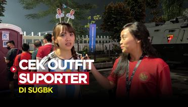 Cek Outfit Fans Timnas Indonesia dan Argentina di SUGBK