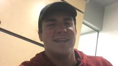 Crimson Tide WR #36 Mac Hereford gives a shout out to COSTA RICA'S CALL CENTER