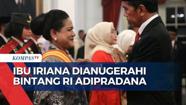Momen Presiden Jokowi Anugerahkan Bintang RI Adipradana pada Ibu Iriana