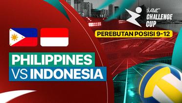 Philippines vs Indonesia - Perebutan Posisi 9-12 - Full Match | AVC Challenge Cup for Men 2024