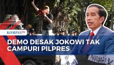 Aksi Unjuk Rasa BEM Seluruh DIY Tolak Campur Tangan Jokowi di Pilpres 2024